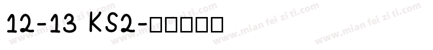 12-13 KS2字体转换